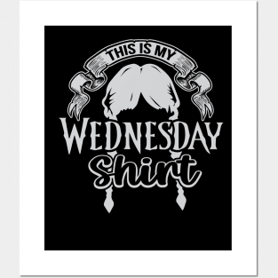 This Is My Wednesday Shirt Funny Addams Family Posters and Art